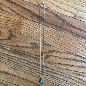 Sterling Silver .925 Turquoise Stone Necklace
